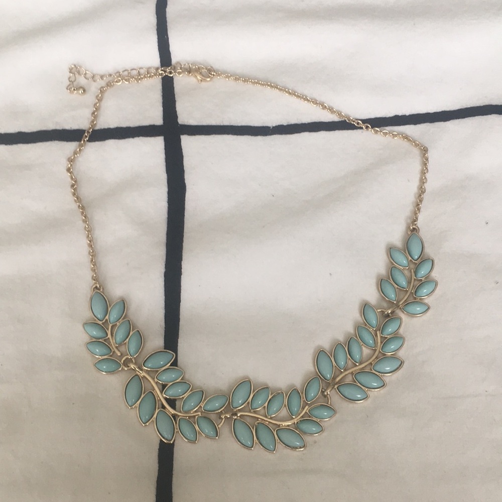 Blue Flower Statement Necklace!!